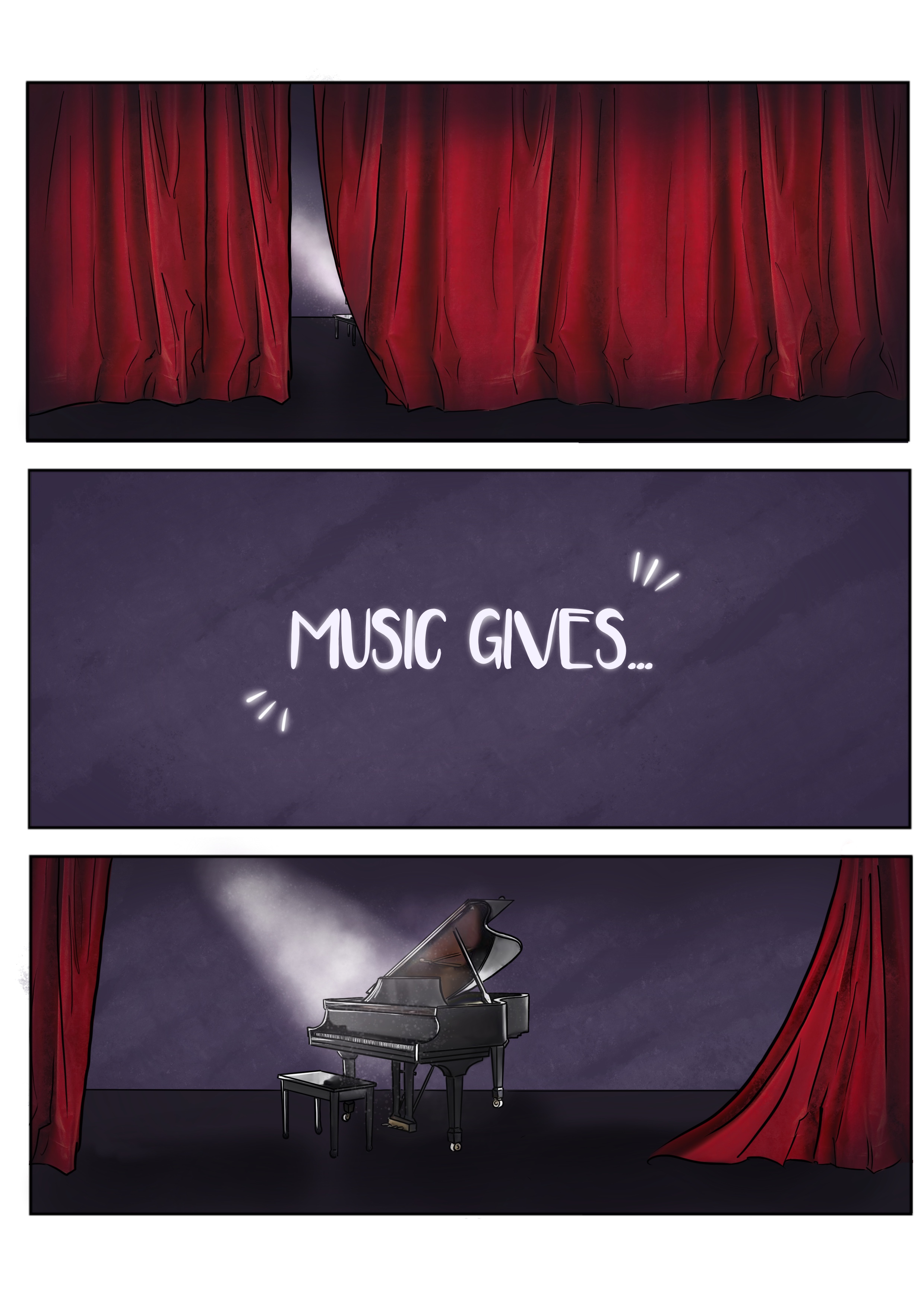 Music gives...