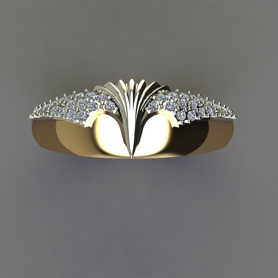 A ring resembling a bird.