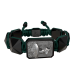 I Will Fight till the End bracelet with black ceramic and sculpture finished in anthracite color complemented with a dark green coloured cord.